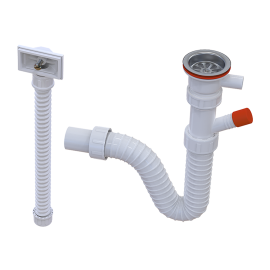 Sifon 1/1 sudopere ISAFLEX sa prelivom i prikljuckom 2218